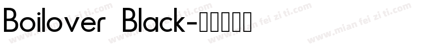 Boilover Black字体转换